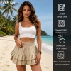The 2026 new summer cross-border best-selling fashionable women's wide-leg shorts with a good drape and versatile casual skirt pants, women's short skirts Item Picture